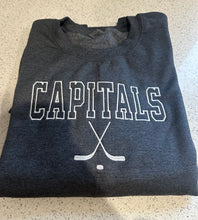 Load image into Gallery viewer, Embroidered Crewneck Capitals Hockey Stick