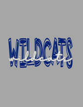 Load image into Gallery viewer, Will-Moore Cotton Long Sleeve Tee Blue Wildcat