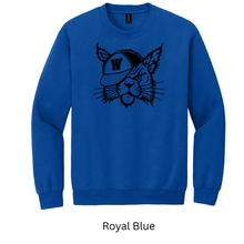 Load image into Gallery viewer, Will-Moore Crewneck Sweatshirt Old School Wildcats Logo