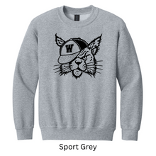 Load image into Gallery viewer, Will-Moore Crewneck Sweatshirt Old School Wildcats Logo