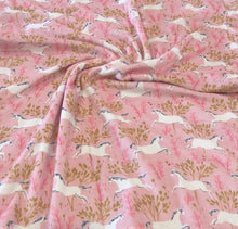 Load image into Gallery viewer, Pink Unicorn Minky Blanket