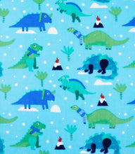 Load image into Gallery viewer, Winter Dinosaur Car Seat Poncho