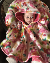 Load image into Gallery viewer, Fleece Car Seat Poncho With Arm Holes