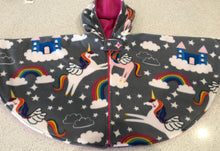 Load image into Gallery viewer, Fleece Unicorn Car Seat Poncho