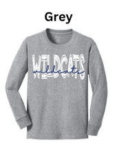 Load image into Gallery viewer, Will-Moore Cotton Long Sleeve Tee White Wildcat
