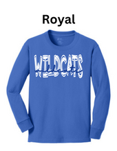 Load image into Gallery viewer, Will-Moore Cotton Long Sleeve Tee White Wildcat

