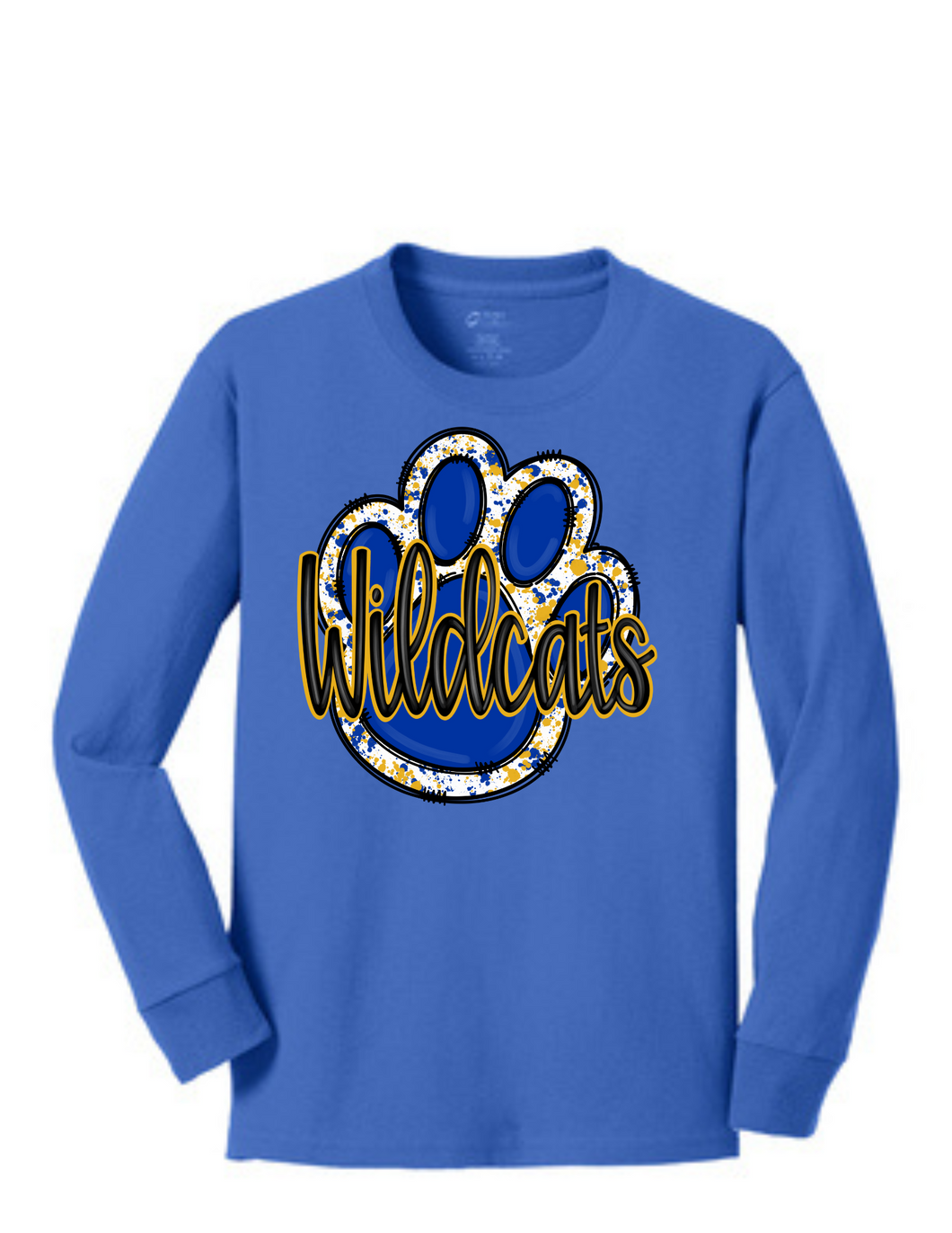 Will-Moore Cotton Long Sleeve Tee Paw Print