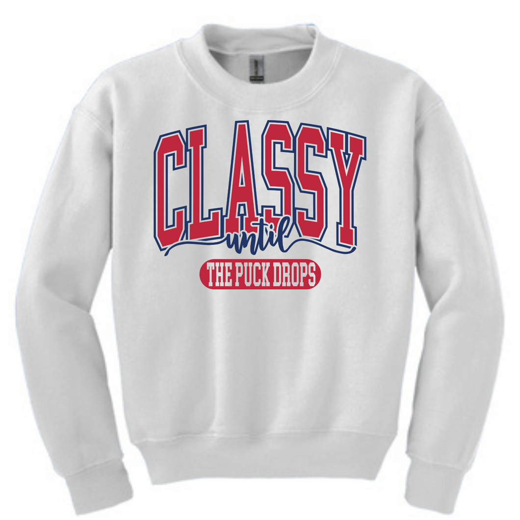 Classy until the puck drops Red and Blue