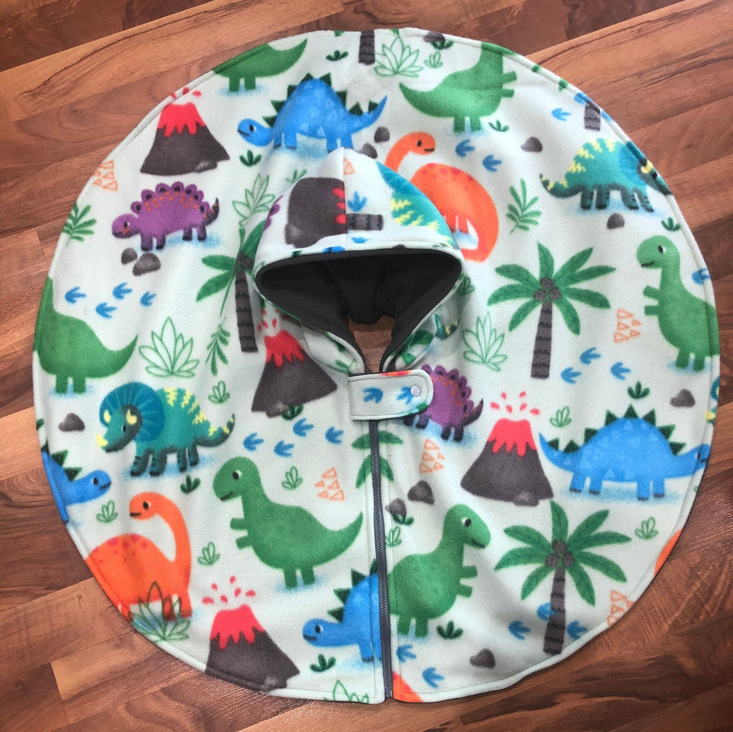 Dinosaur Car Seat Poncho