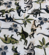 Load image into Gallery viewer, Dinosaur Minky Blanket
