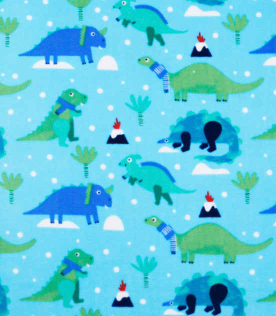Winter Dinosaur Car Seat Poncho