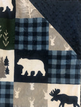 Load image into Gallery viewer, Moose Minky Blanket
