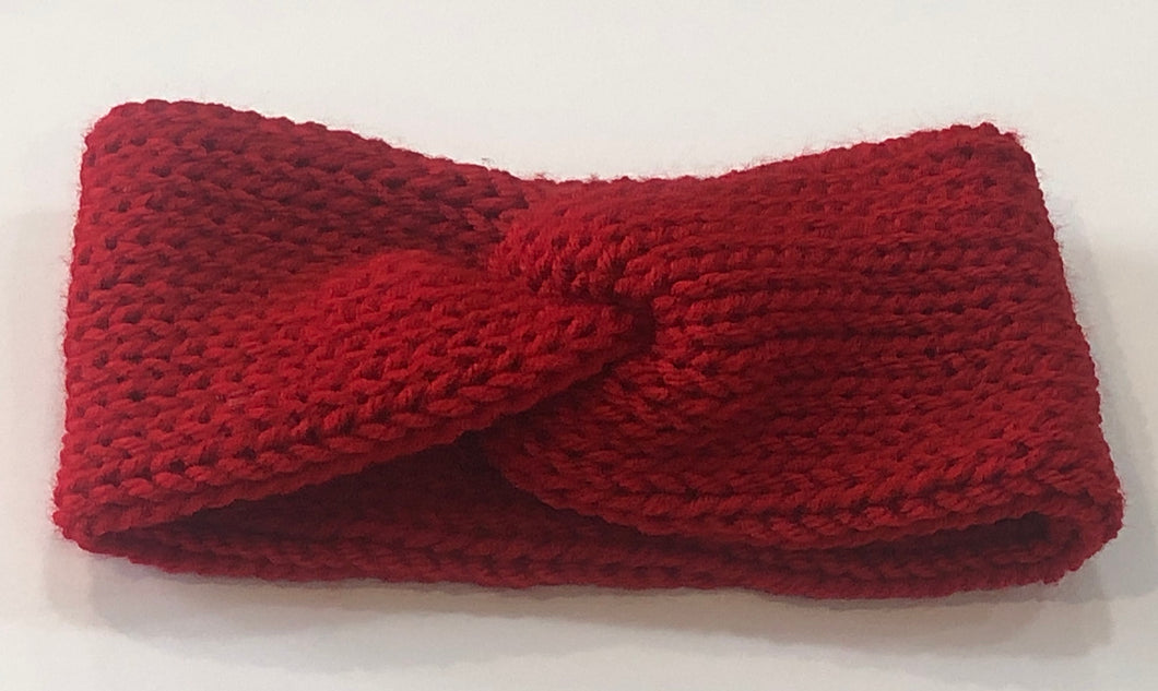 Red Toddler Twist Headband