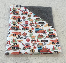 Load image into Gallery viewer, Truck Minky Blanket
