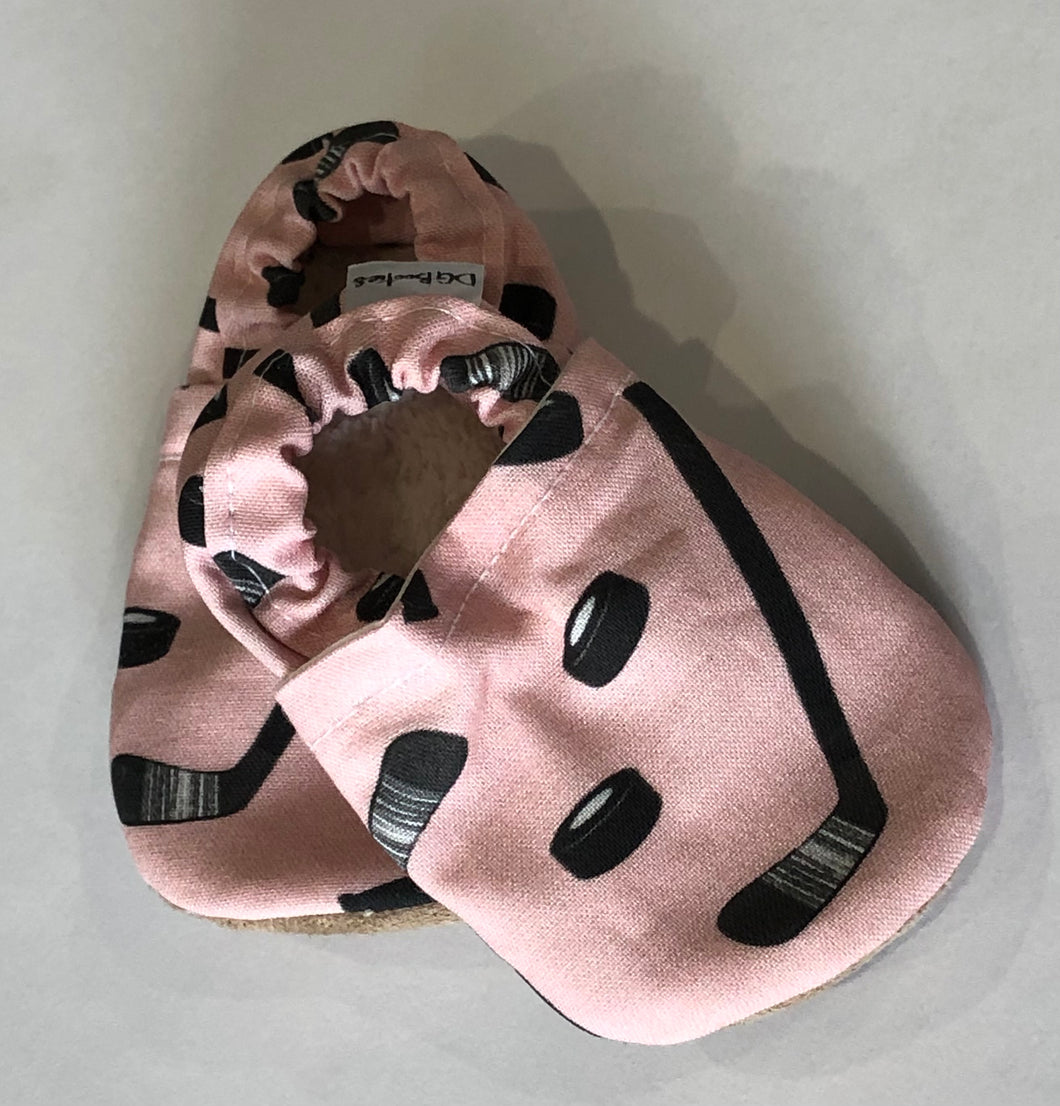 Pink Hockey Booties
